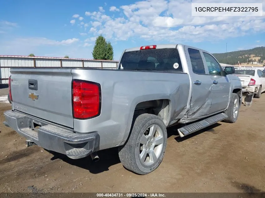 2015 Chevrolet Silverado 1500 Ls VIN: 1GCRCPEH4FZ322795 Lot: 40434731