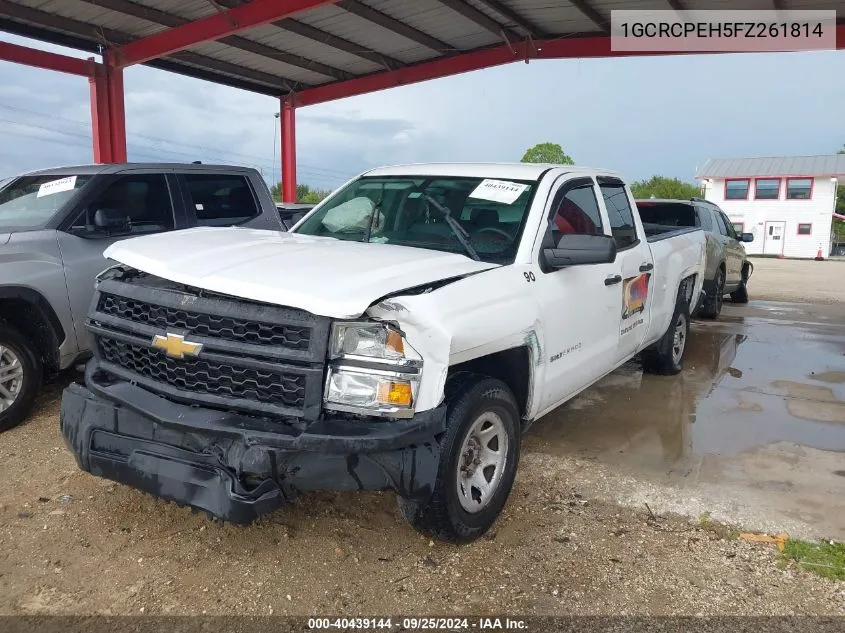 1GCRCPEH5FZ261814 2015 Chevrolet Silverado 1500 Wt