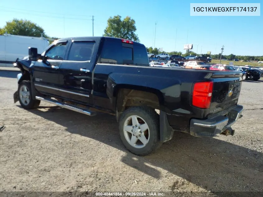 2015 Chevrolet Silverado K2500 Heavy Duty Ltz VIN: 1GC1KWEGXFF174137 Lot: 40441854