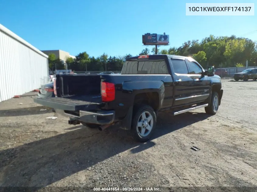 2015 Chevrolet Silverado K2500 Heavy Duty Ltz VIN: 1GC1KWEGXFF174137 Lot: 40441854