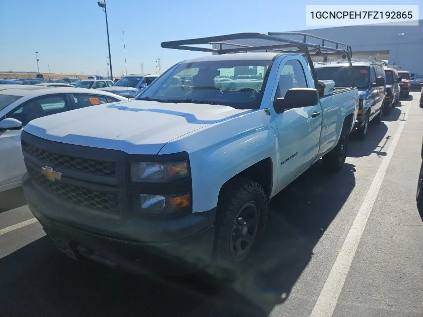 2015 Chevrolet Silverado C1500 VIN: 1GCNCPEH7FZ192865 Lot: 40444405