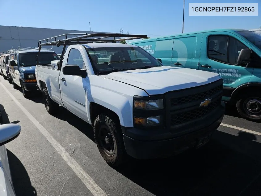 2015 Chevrolet Silverado C1500 VIN: 1GCNCPEH7FZ192865 Lot: 40444405