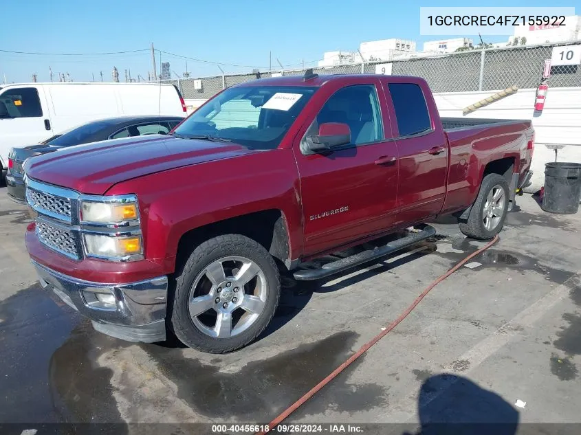 1GCRCREC4FZ155922 2015 Chevrolet Silverado 1500 1Lt