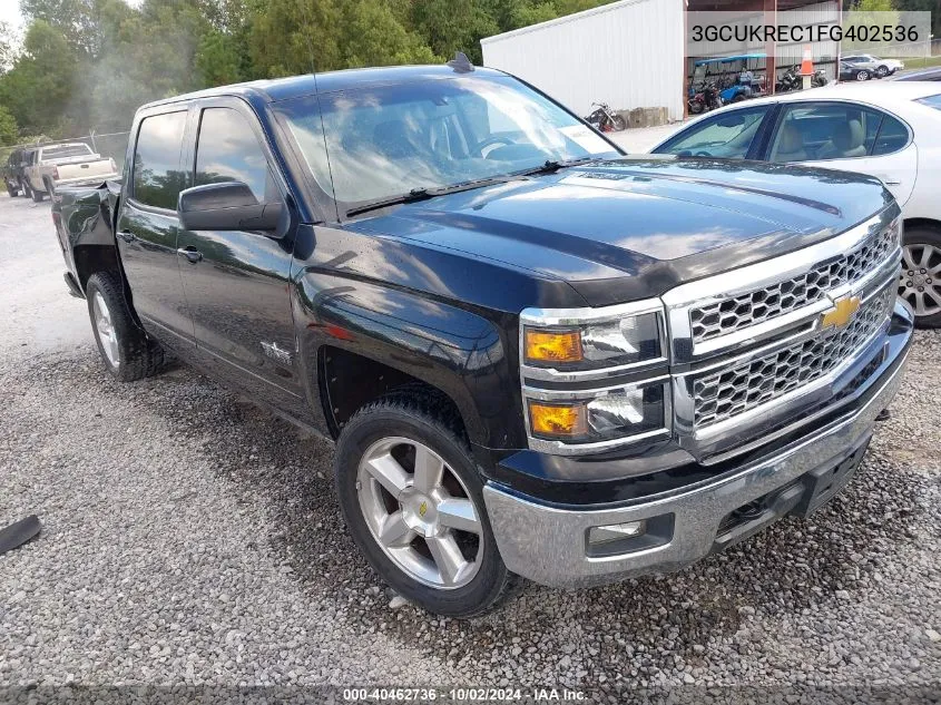 2015 Chevrolet Silverado 1500 1Lt VIN: 3GCUKREC1FG402536 Lot: 40462736