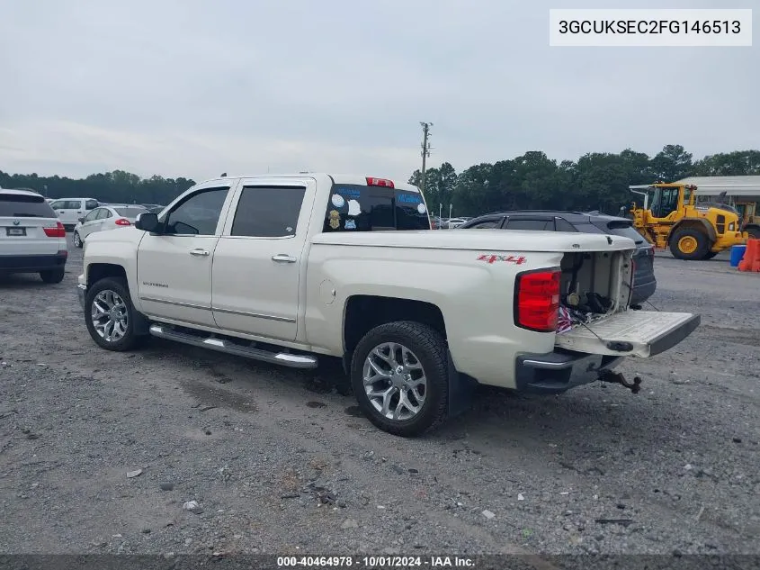 2015 Chevrolet Silverado K1500 Ltz VIN: 3GCUKSEC2FG146513 Lot: 40464978