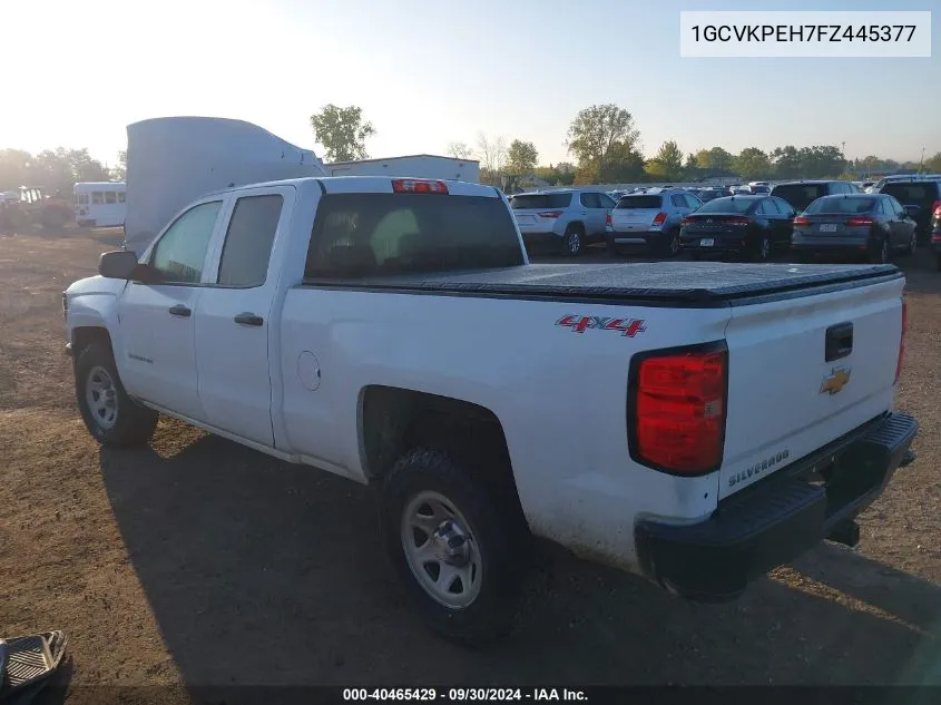 2015 Chevrolet Silverado 1500 K1500 VIN: 1GCVKPEH7FZ445377 Lot: 40465429