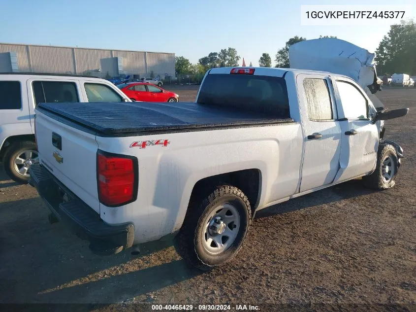 2015 Chevrolet Silverado 1500 K1500 VIN: 1GCVKPEH7FZ445377 Lot: 40465429