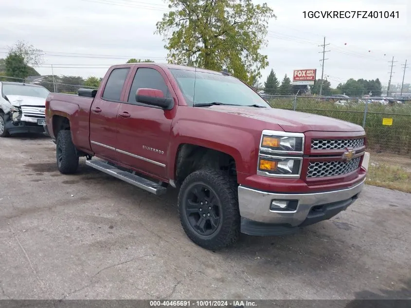 2015 Chevrolet Silverado K1500 Lt VIN: 1GCVKREC7FZ401041 Lot: 40465691