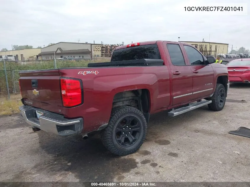 1GCVKREC7FZ401041 2015 Chevrolet Silverado K1500 Lt