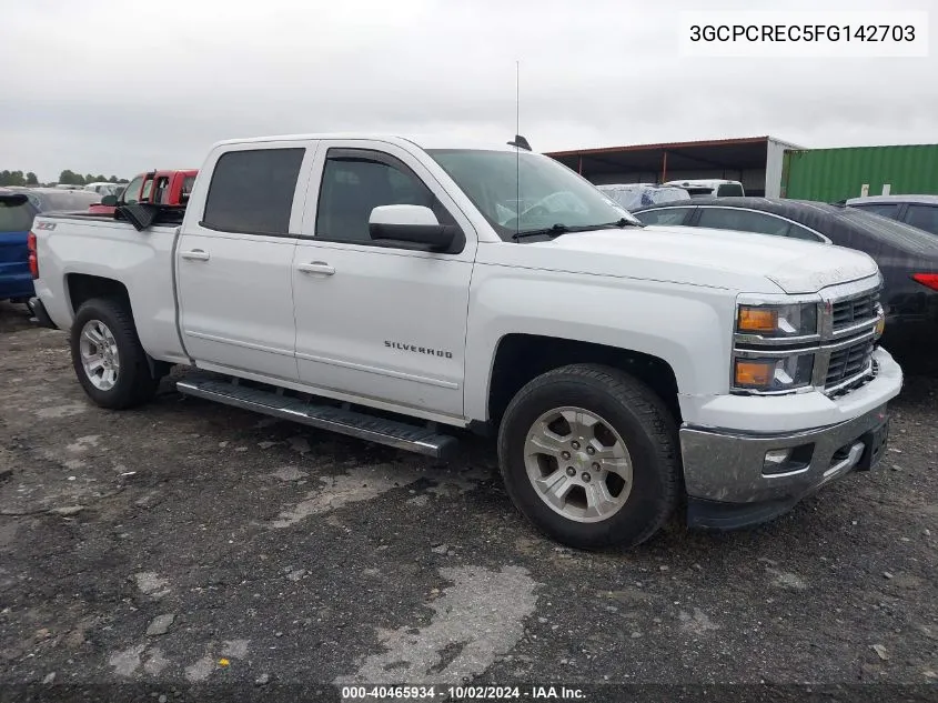 2015 Chevrolet Silverado 1500 2Lt VIN: 3GCPCREC5FG142703 Lot: 40465934