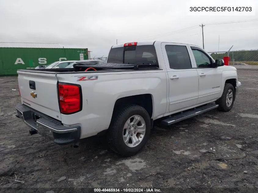 2015 Chevrolet Silverado 1500 2Lt VIN: 3GCPCREC5FG142703 Lot: 40465934