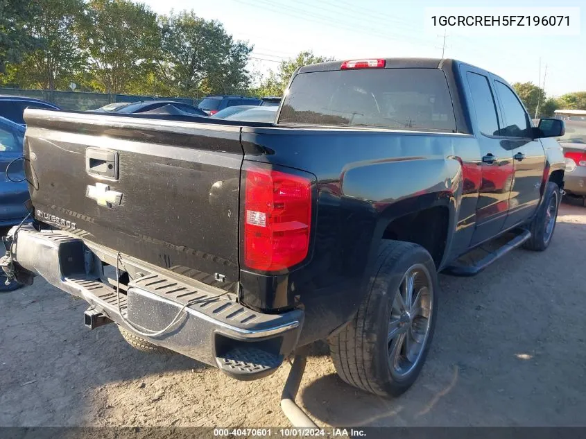 2015 Chevrolet Silverado C1500 Lt VIN: 1GCRCREH5FZ196071 Lot: 40470601