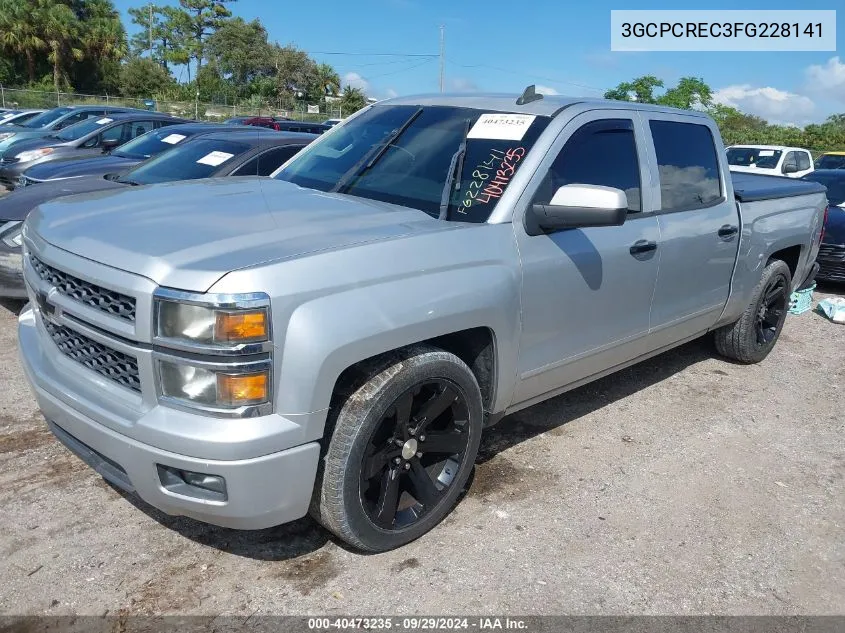 2015 Chevrolet Silverado 1500 1Lt VIN: 3GCPCREC3FG228141 Lot: 40473235