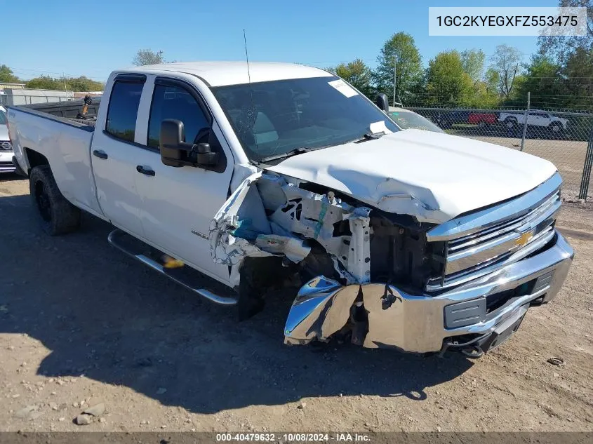 2015 Chevrolet Silverado 3500Hd Wt VIN: 1GC2KYEGXFZ553475 Lot: 40479632