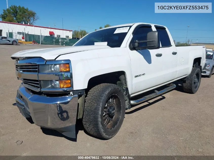 2015 Chevrolet Silverado 3500Hd Wt VIN: 1GC2KYEGXFZ553475 Lot: 40479632