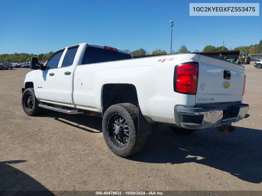 1GC2KYEGXFZ553475 2015 Chevrolet Silverado 3500Hd Wt