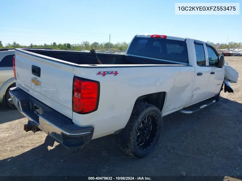 1GC2KYEGXFZ553475 2015 Chevrolet Silverado 3500Hd Wt