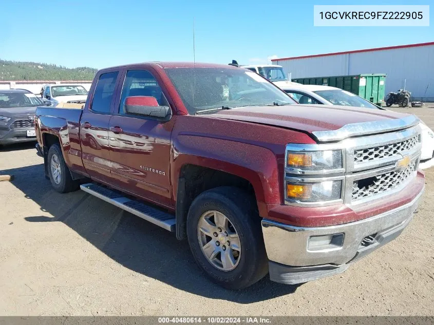 2015 Chevrolet Silverado 1500 1Lt/2Lt VIN: 1GCVKREC9FZ222905 Lot: 40480614