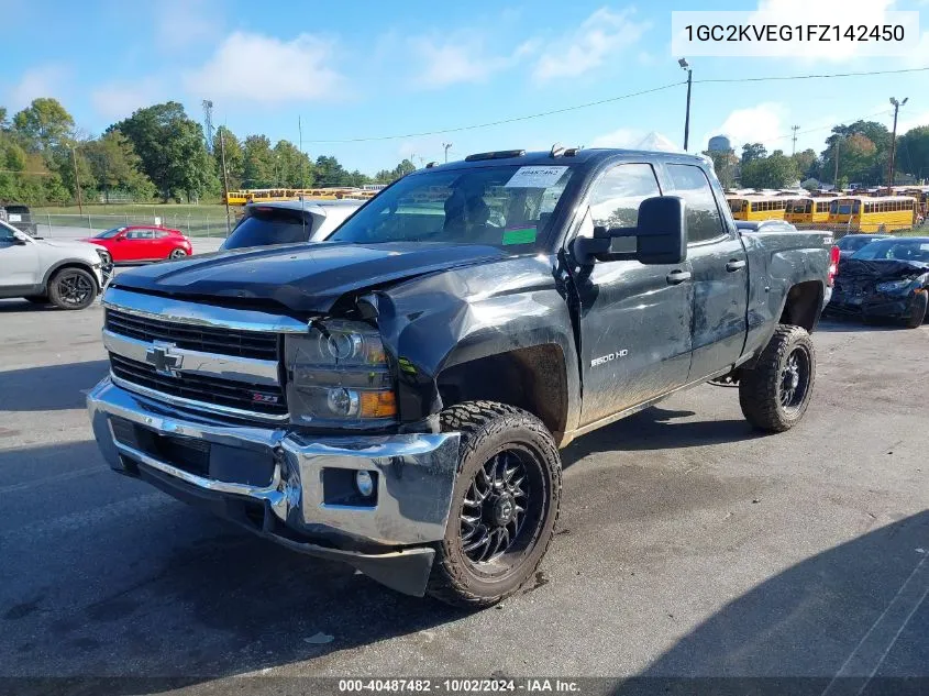 2015 Chevrolet Silverado 2500Hd Lt VIN: 1GC2KVEG1FZ142450 Lot: 40487482