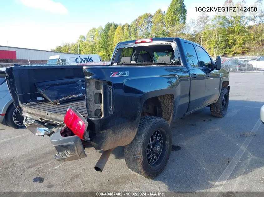 2015 Chevrolet Silverado 2500Hd Lt VIN: 1GC2KVEG1FZ142450 Lot: 40487482