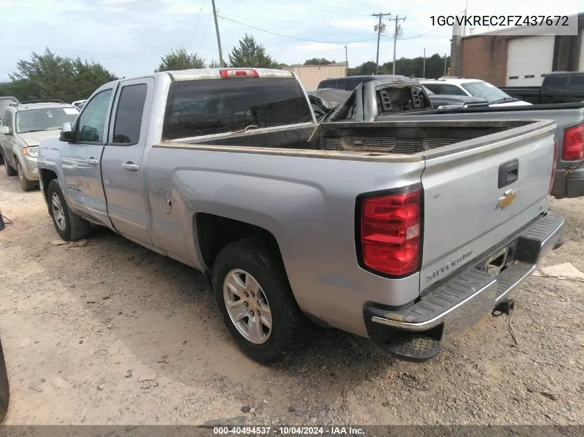 2015 Chevrolet Silverado 1500 1Lt VIN: 1GCVKREC2FZ437672 Lot: 40494537