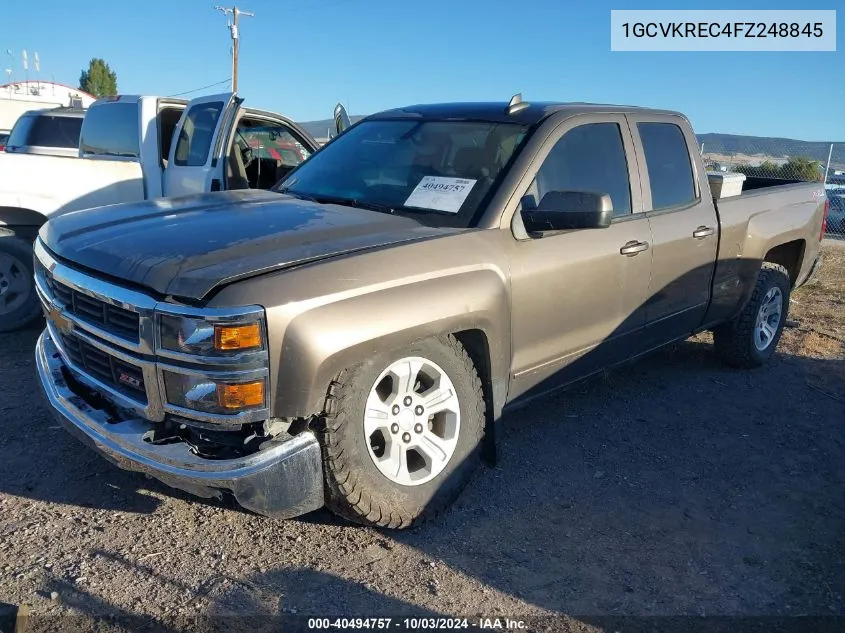 2015 Chevrolet Silverado 1500 2Lt VIN: 1GCVKREC4FZ248845 Lot: 40494757