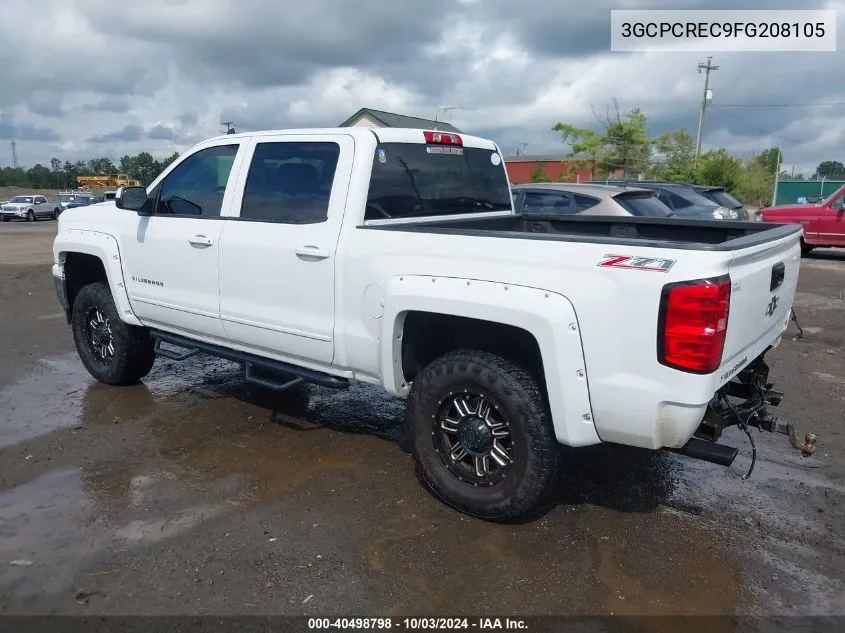 2015 Chevrolet Silverado 1500 2Lt VIN: 3GCPCREC9FG208105 Lot: 40498798