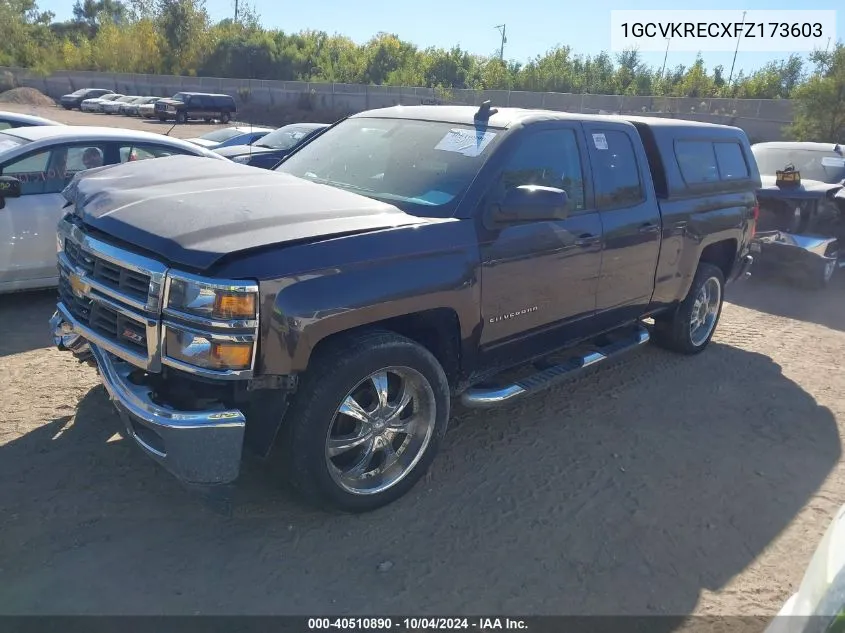 1GCVKRECXFZ173603 2015 Chevrolet Silverado 1500 2Lt