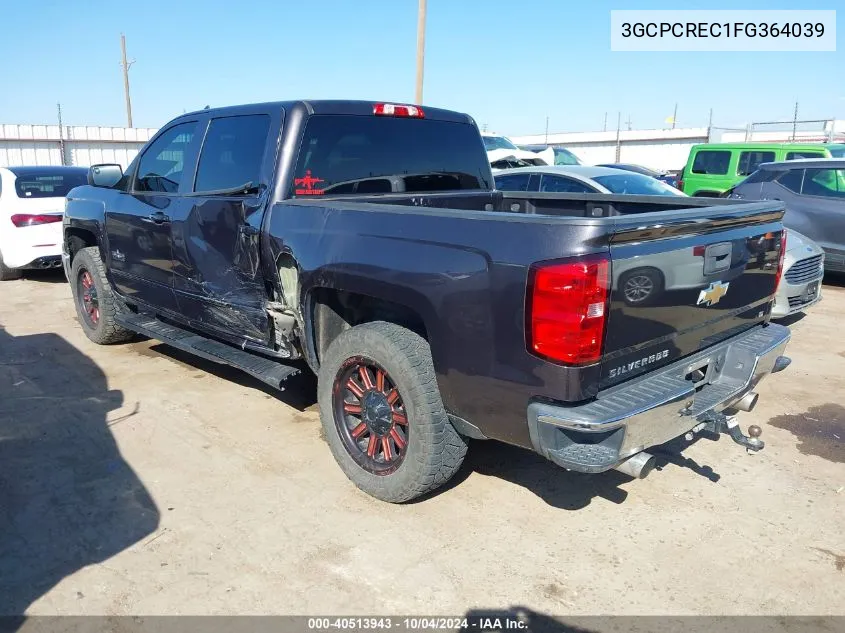 2015 Chevrolet Silverado 1500 1Lt VIN: 3GCPCREC1FG364039 Lot: 40513943