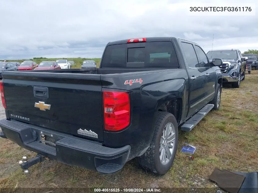 2015 Chevrolet Silverado K1500 High Country VIN: 3GCUKTEC3FG361176 Lot: 40515525