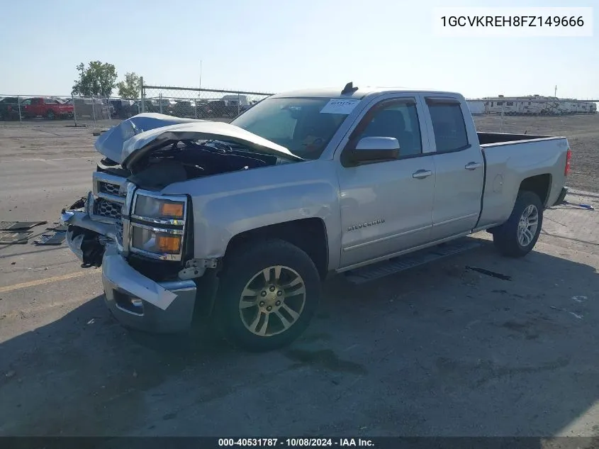 2015 Chevrolet Silverado 1500 1Lt VIN: 1GCVKREH8FZ149666 Lot: 40531787