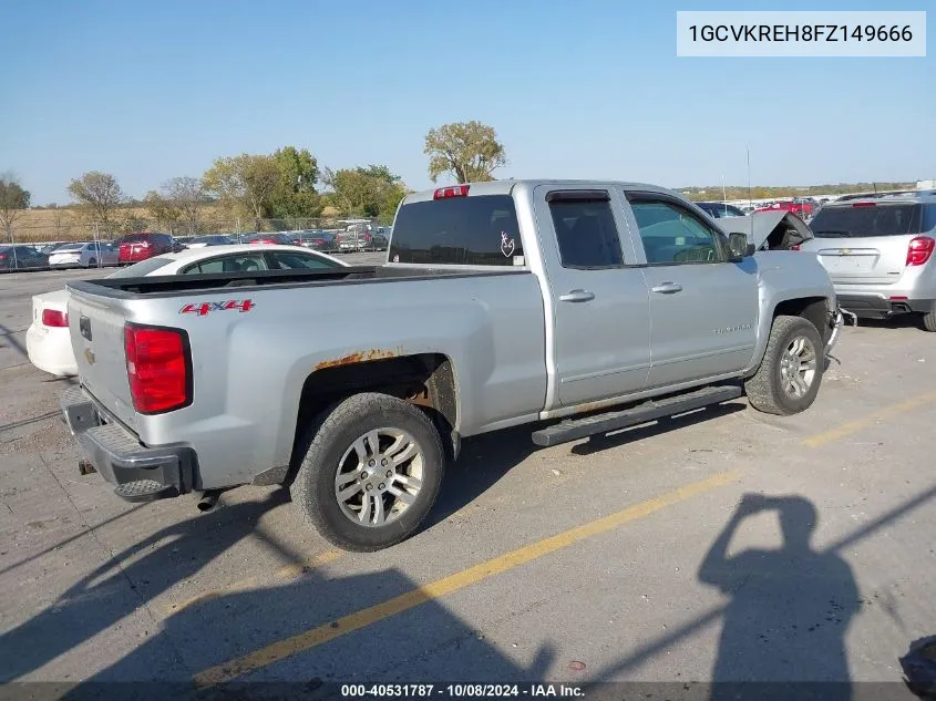 2015 Chevrolet Silverado 1500 1Lt VIN: 1GCVKREH8FZ149666 Lot: 40531787