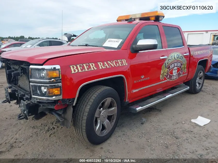 2015 Chevrolet Silverado 1500 1Lz VIN: 3GCUKSECXFG110620 Lot: 40533292