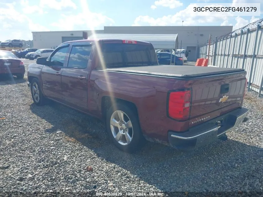 2015 Chevrolet Silverado 1500 1Lt VIN: 3GCPCREC2FG461279 Lot: 40538529