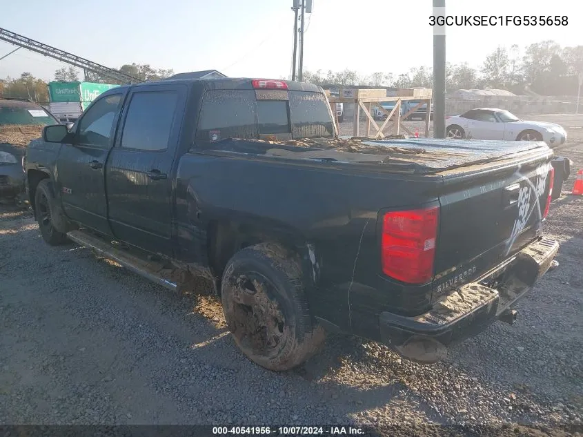 3GCUKSEC1FG535658 2015 Chevrolet Silverado K1500 Ltz