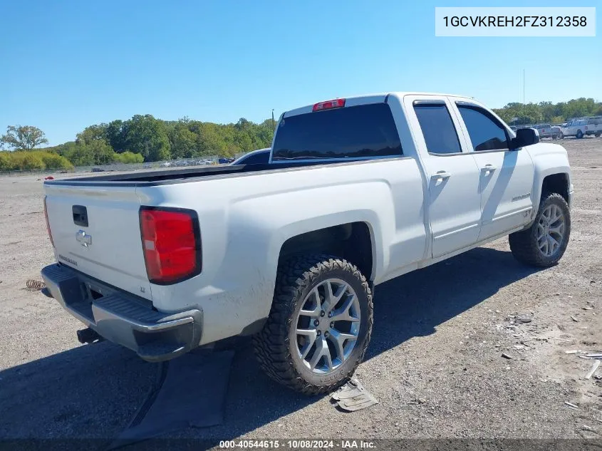 2015 Chevrolet Silverado 1500 1Lt VIN: 1GCVKREH2FZ312358 Lot: 40544615