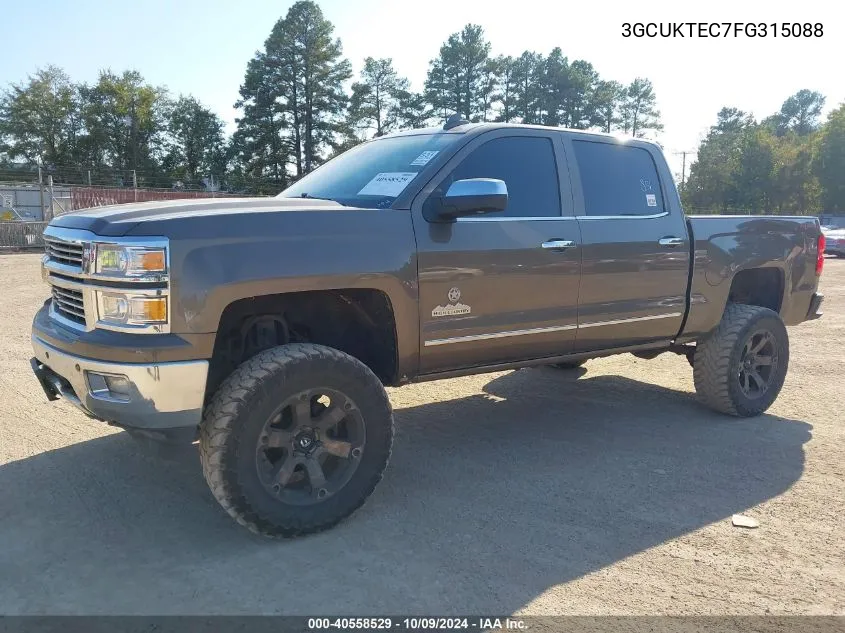 2015 Chevrolet Silverado 1500 High Country VIN: 3GCUKTEC7FG315088 Lot: 40558529