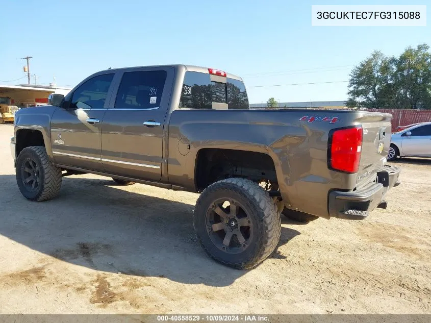 2015 Chevrolet Silverado 1500 High Country VIN: 3GCUKTEC7FG315088 Lot: 40558529