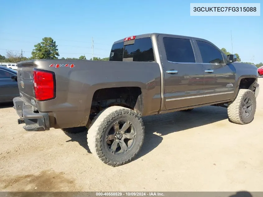 2015 Chevrolet Silverado 1500 High Country VIN: 3GCUKTEC7FG315088 Lot: 40558529