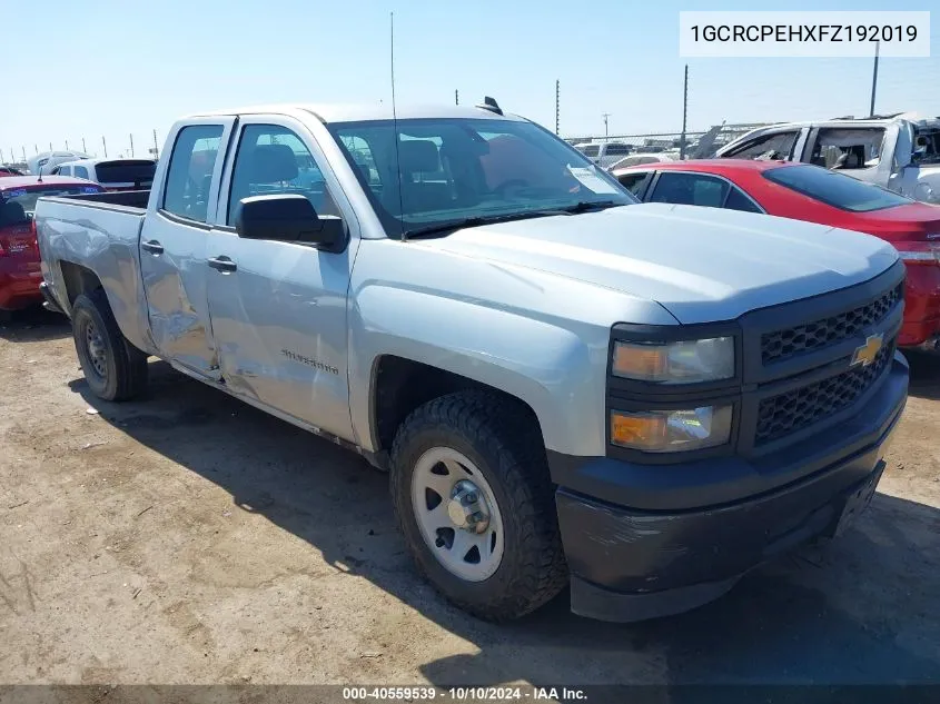 2015 Chevrolet Silverado 1500 Wt VIN: 1GCRCPEHXFZ192019 Lot: 40559539