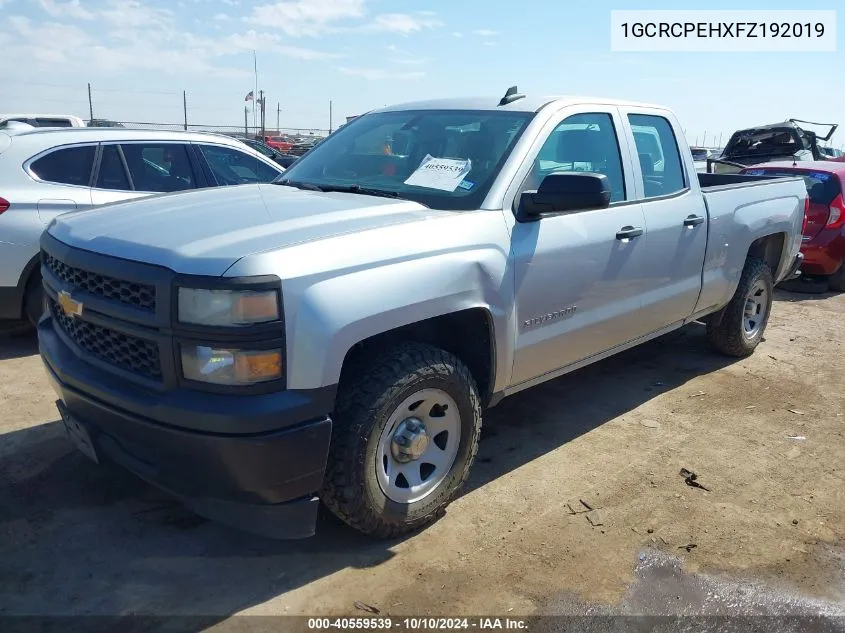 2015 Chevrolet Silverado 1500 Wt VIN: 1GCRCPEHXFZ192019 Lot: 40559539