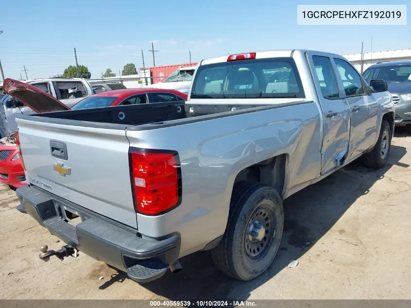 2015 Chevrolet Silverado 1500 Wt VIN: 1GCRCPEHXFZ192019 Lot: 40559539