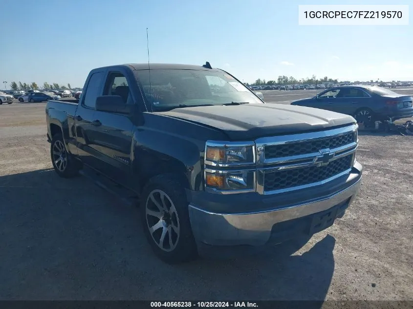 2015 Chevrolet Silverado 1500 Ls VIN: 1GCRCPEC7FZ219570 Lot: 40565238