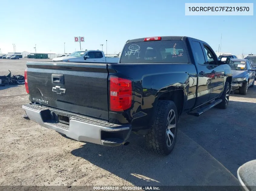 2015 Chevrolet Silverado 1500 Ls VIN: 1GCRCPEC7FZ219570 Lot: 40565238