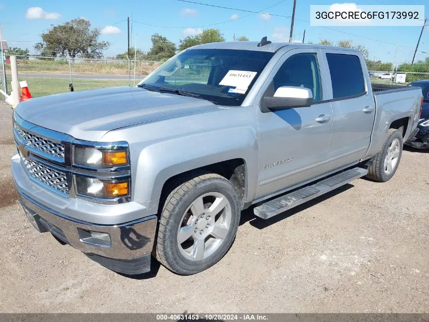 2015 Chevrolet Silverado 1500 1Lt VIN: 3GCPCREC6FG173992 Lot: 40631453