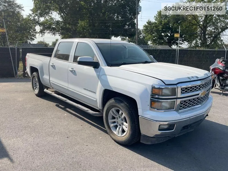 2015 Chevrolet Silverado 1500 1Lt VIN: 3GCUKREC1FG151260 Lot: 40632461