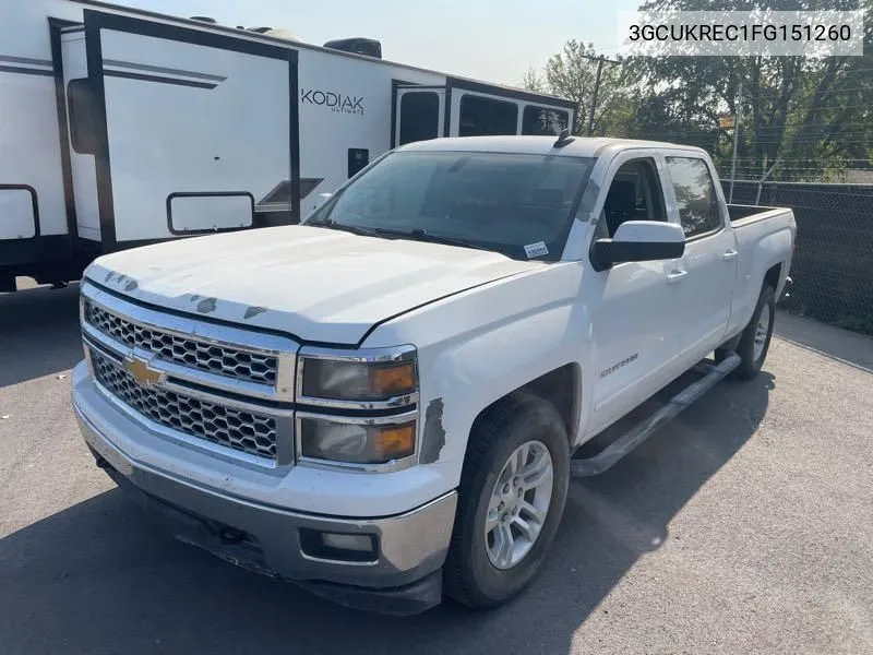 2015 Chevrolet Silverado 1500 1Lt VIN: 3GCUKREC1FG151260 Lot: 40632461