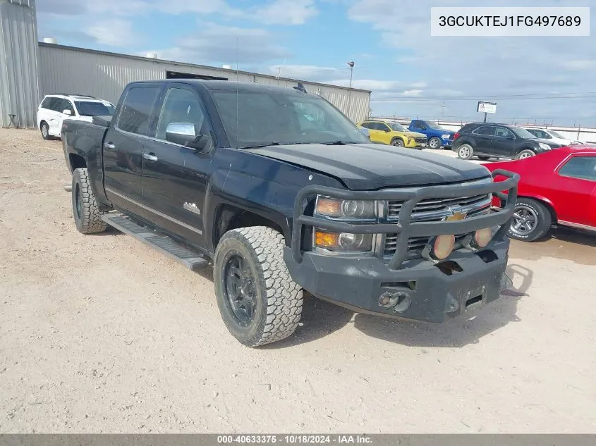 2015 Chevrolet Silverado 1500 High Country VIN: 3GCUKTEJ1FG497689 Lot: 40633375