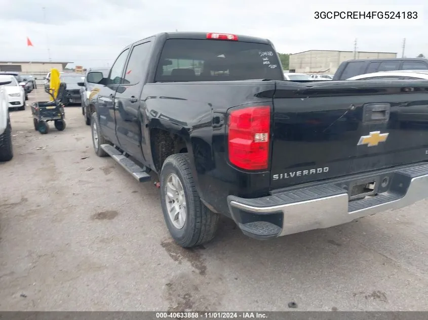 2015 Chevrolet Silverado 1500 1Lt VIN: 3GCPCREH4FG524183 Lot: 40633858