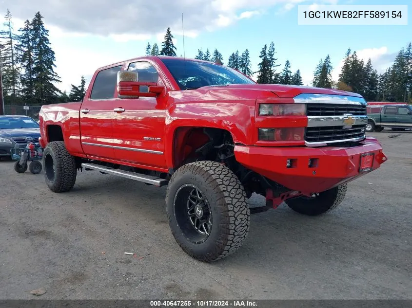 2015 Chevrolet Silverado 2500Hd Ltz VIN: 1GC1KWE82FF589154 Lot: 40647255